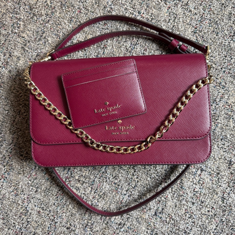 Kate Spade Convertible Crossbody Bag with Card Holder